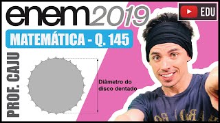 ENEM 2019 145 📘MOVIMENTO CIRCULAR Um ciclista quer montar um sistema de marchas usando dois discos [upl. by Lanta]