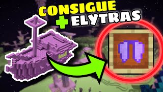 ✅COMO CONSEGUIR LAS ELYTRAS EN MINECRAFTTRUCOGUIA MINECRAFT BEDROCK✅ [upl. by Mccall747]