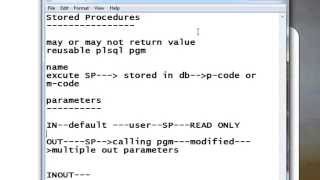 PLSQL Stored Procedure SP Part1 [upl. by Corissa]