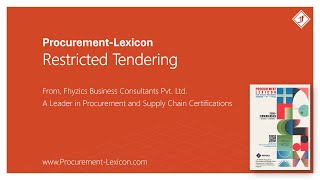 Restricted Tendering from Procurement Lexicon [upl. by Aracahs]