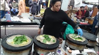 Sweet amp Savoury Pancakes by Maison Crêpes Britanny  French Street Food in Broadway Market London [upl. by Cattima288]