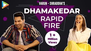 BLOCKBUSTER VarunShraddha’s rapid fire on Prabhas SRK Hrithik Salman Tiger Street Dancer 3D [upl. by Maxie]