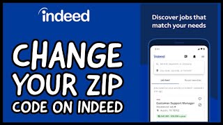 How to Change Your Zip Code on Indeed Job Search App Updating Zip Code on Indeed Job Search 2024 [upl. by Onihc]