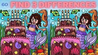 Find 3 Differences  Exercise Your Brain  Video 839 [upl. by Slyke]