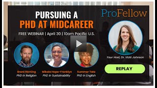 Pursuing a PhD at MidCareer 3 Fully Funded Course Success Stories [upl. by Avlis]