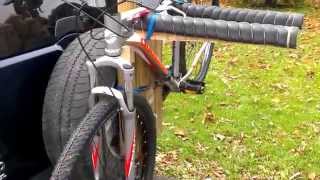 Home Made Spare Tire Bike Rack [upl. by Norha733]