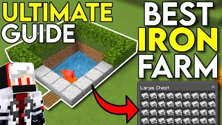 BEST Iron Farm For Minecraft Bedrock 121 MCPEXboxPS4Nintendo Switch  TSGOfficial07 [upl. by Pilif]