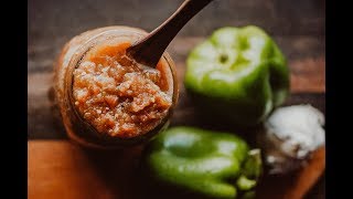 Easy Spicy Fermented Bell Pepper Salsa [upl. by Ailssa]