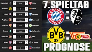 7Spieltag Bundesliga 2324 Prognose  Alle Spiele amp Tipps [upl. by Asiuol691]