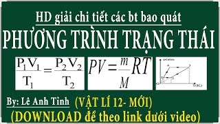 Vật lí 12 mới Hướng dẫn giải bài tập về phương trình trạng thái khí lí tưởng [upl. by Otilia]