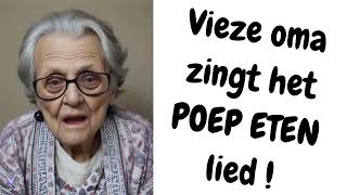 Vieze oma zingt POEP ETEN lied Grappige vlogs videos liedjes muziek moppen De Tekentovenaar [upl. by Atrice852]