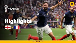 Giroud header wins it  England v France  FIFA World Cup Qatar 2022 [upl. by Kloster]