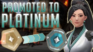 PLATINUM PROMOTION VALORANT Ranked Gameplay [upl. by Nylekoorb661]