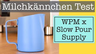 Milchkännchen für Latte Art  Meine Erfahrung mit dem WPM Milchkännchen quotSlow Pour Supplyquot [upl. by Armalda213]