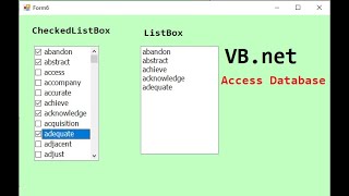 Programming in Visual BasicNET Fill listbox from Checked items checkedlistbox in VB net [upl. by Damara861]