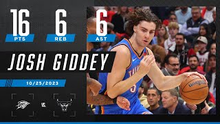 Highlights Josh Giddey puts up 1666 as Thunder open with victory over Bulls  NBA [upl. by Kowatch]