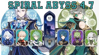 C0 Neuvillette Hypercarry amp C0 Alhaitham Hyperbloom  Spiral Abyss Floor 12  Genshin Impact 47 [upl. by Ahseat]