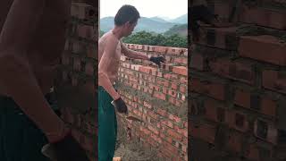 build a straight wall standard  Builder Vietnambuilder concreting shots [upl. by Odnalref941]