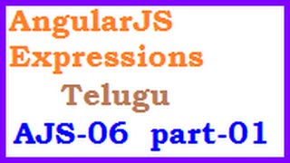 AngularJS Expressions Part 01 Teluguvlr training [upl. by Enneles499]