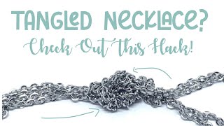 How to untangle a necklace 🌿🙌🏻 [upl. by Kcirdec255]