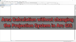 Arc GIS Tutorial  How to calculate area of each Polygon without changing the Projection system [upl. by Llib748]