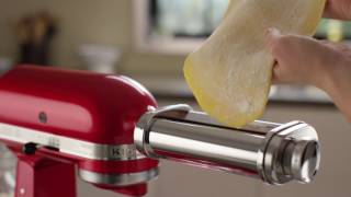 How To Use the 3Piece Pasta Roller and Cutter Set  KitchenAid [upl. by Malan429]