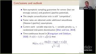 On Langevin Monte Carlo for LogConcave Densities [upl. by Herring]