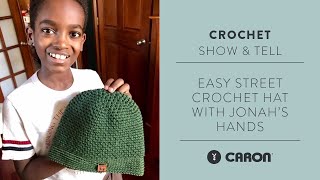 Beginner Crochet Hat Project  With Jonahs Hands [upl. by Beverle]