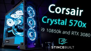 Corsair Cyrstal 570X White w i9 10850k amp RTX 3080 [upl. by Azmuh]