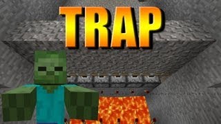 Trap de areia ou cascalho  Minecraft Traps para Monstros 01 [upl. by Jary]