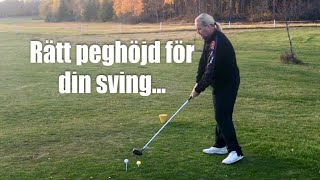 Rätt peghöjd till din sving Golftips med Marcus Edblad [upl. by Som]