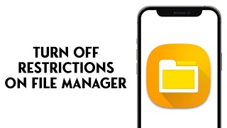 How To Turn Off Android Restrictions On File Manager [upl. by Macknair]