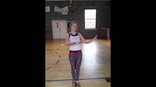 Baton twirling tutorial  hand over hand [upl. by Annaet]