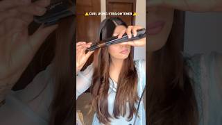 How to curl using straightener curlyhair hairstyle hairstyles contentcreator youtubeshorts [upl. by Niras670]