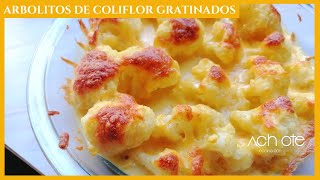 COLIFLOR gratinado con QUESO  una delicia Cremosa y saludable [upl. by Haiacim]