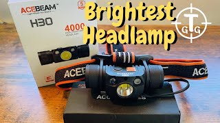 Brightest Headlamp I have seen ACEBEAM H30 Honest Headlamp Review [upl. by Nylla]