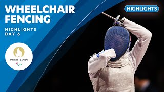 🤺 Wheelchair Fencing Highlights  Day 6  Paris 2024 Paralympic Games [upl. by Oatis155]