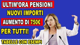 Aumento di €750 nelle Pensioni CONFERMATO SCOPRI SE SEI NELLA LISTA [upl. by Butterworth302]