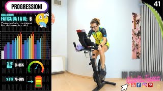 Progressioni  Indoor Cycling Live  Allenamento per Ciclismo  Lezione Spinning 41 [upl. by Lletnahc]