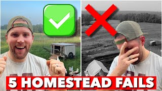 5 MISTAKES THAT COULD CRUSH YOUR HOMESTEAD DREAMS [upl. by Thacker]