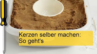 Kerzen selber machen DIYAnleitung [upl. by Ahseihs510]