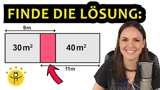 Mathe RÄTSEL Geometrie – Wie groß ist der Flächeninhalt [upl. by Dorthea]