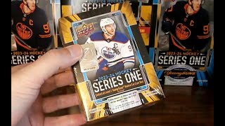 202324 Upper Deck Series 1 Hockey Blaster Box 20 [upl. by Enneiviv]