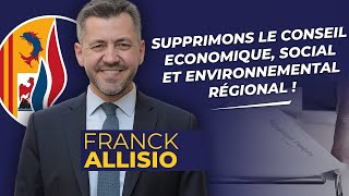 F ALLISIO  Supprimons le Conseil Economique Sociale et environnemental régional [upl. by Elokkin]