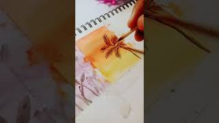 Watercolor Panting making art short short shortshort [upl. by Enihpled502]