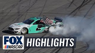 FINAL LAPS Brad Keselowski gets it done in overtime at Talladega  NASCAR ON FOX HIGHLIGHTS [upl. by Hobard]