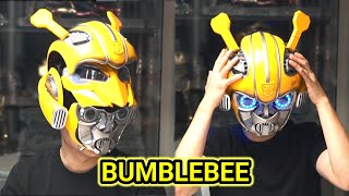 HasbroBumblebees voice control helmet with an open lid [upl. by Dielle]