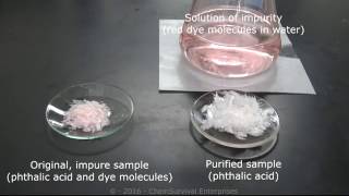 A short recrystallization demonstration phthalic acid [upl. by Asiil309]