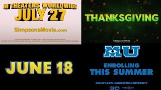 All the Coming Soon to Theaters Logos from Animated Movies Trailers 19942023 [upl. by Papst]