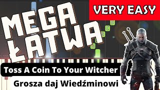 🎹 Grosza daj Wiedźminowi Jaskier Song  Piano Tutorial MEGA ŁATWA wersja 🎵 NUTY W OPISIE 🎼 [upl. by Marybeth]